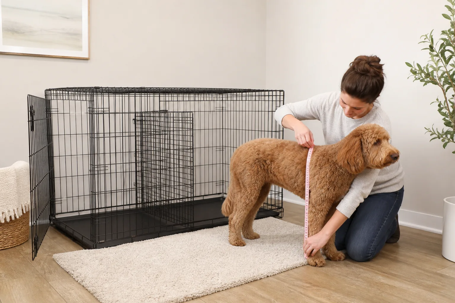 What Size Crate Does a Labradoodle Need? Measure, Don't Guess