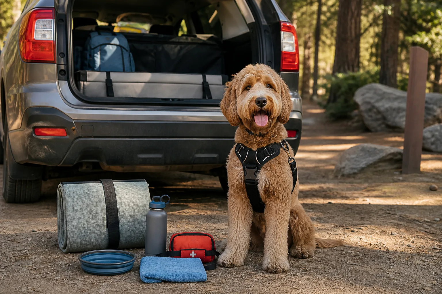 Labradoodle Travel Gear: Car, Hotel, and Day-Trip Checklist