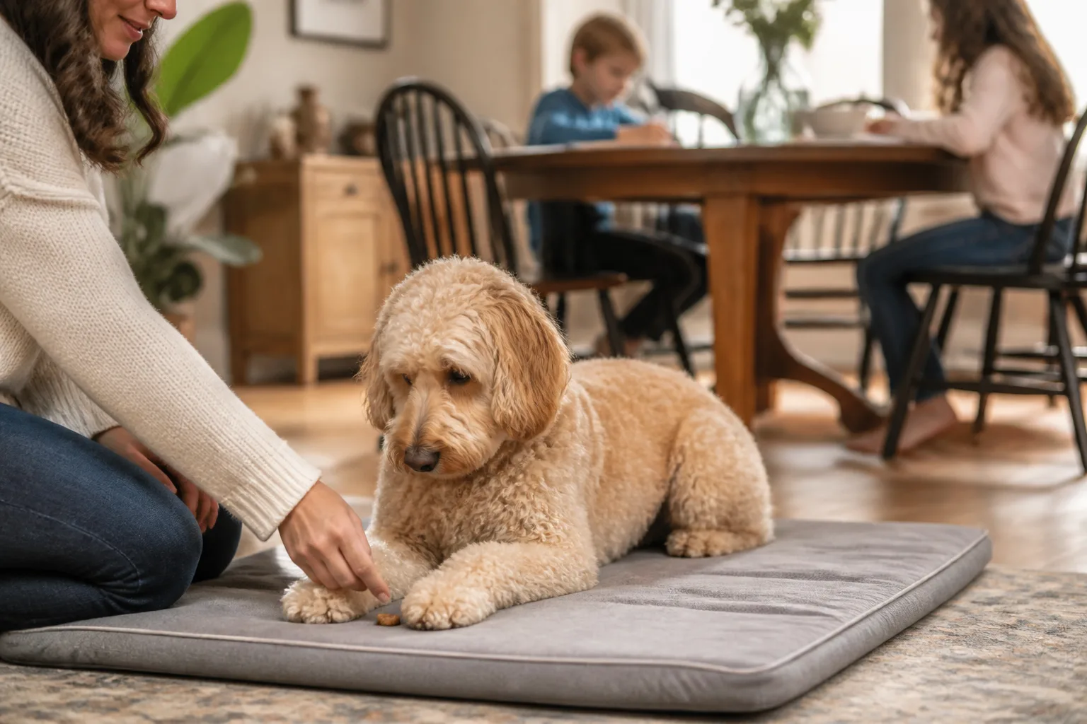 How to Teach a Labradoodle to Settle and Switch Off
